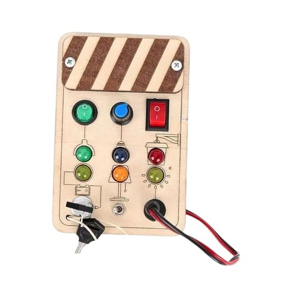 Amagogo Planche dactivités sensorielles LED pour enfants, jouets dapprentissage des compétences, jeu dintérieur, jouet de 