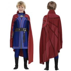 SINSEN Costume de super-héros Dr.Strange pour enfants - Costume de docteur - Cape pour Halloween, fête de carnaval - Pour gar