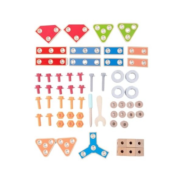Perfeclan Jeu décrou et de boulons pour Enfants, Jouet de développement, Apprentissage précoce, Ensemble de Construction, Jo