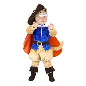 Ciao-Chat avec les bottes costume enfant 3-4 ans , beige/bleu/rouge, 55312.3-4
