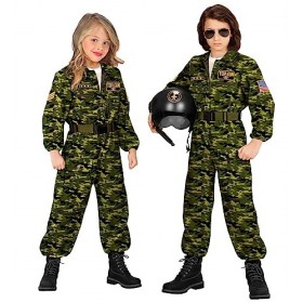 WIDMANN 05516 COSTUME PILOTA DI JET DA COMBATTIMENTO 5/7 055E