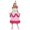 Ptit Clown 86899 Déguisement Adulte Femme Gâteau danniversaire - Taille Unique - Multicolore