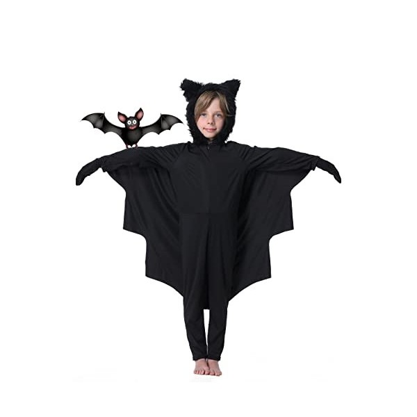 ATOWORLD Costume De Chauve-souris Pour Fille - 134-146 - Avec Ailes De Chauve Souris Tutu Masque Sac A Main Serre Tet Amz B0c9lsds7d