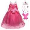 YOSICIL Enfant Déguisements pour Filles de Princesse Robe Tulle Maxi Paillettes Broderie Fête Anniversaire Noël Halloween Sir