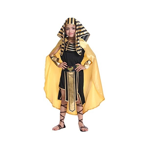 SEA HARE Egyptian King Costume for Boys L 10-12Y 