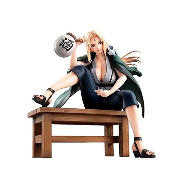 HQYCJYOE Personnages danime modèle Naruto Fille cinquième Figurine Hokage Tsunade PVC Statuette Collection poupée 16 cm