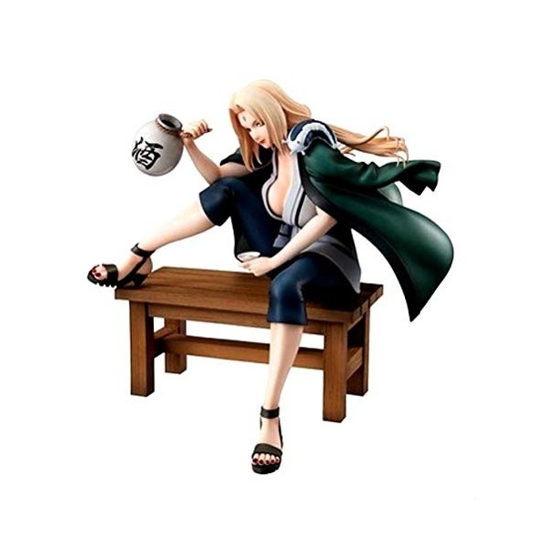 HQYCJYOE Personnages danime modèle Naruto Fille cinquième Figurine Hokage Tsunade PVC Statuette Collection poupée 16 cm