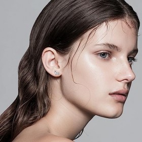 ONEFINITY Corgi Boucles doreilles en argent sterling 925 pour fille, Argent sterling