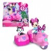 Minnie, véhicule avec une statuette de 7,5 cm et 1 accessoire, différents modèles disponibles, jouet pour enfants à partir de