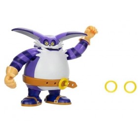 Jakks Pacific Sonic The Hedgehog Figurine de chat avec anneaux 10,2 cm