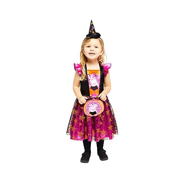  9907553 Peppa Witch Dress Black & Orange 2-3 yrs 