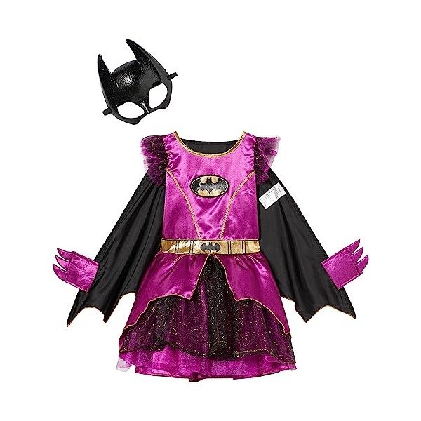 Déguisement de super héros fille Batgirl violet classique Âge: 3-4 ans 