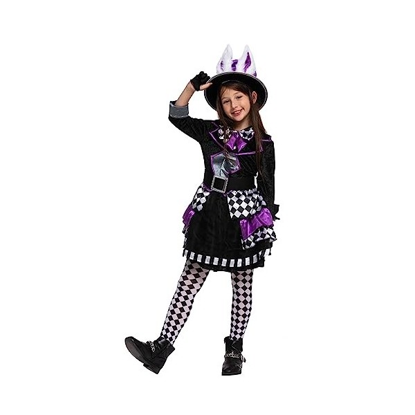 Spooktacular Creations Child Girl Dark Mad Hatter Costume pour Halloween petit 5-7 ans 