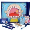 kdjsic 1 Ensemble Enfants Dentiste Jouets Semblant Jeu de rôle précoce éducatif bébé brossage des Dents Protection en Bois En