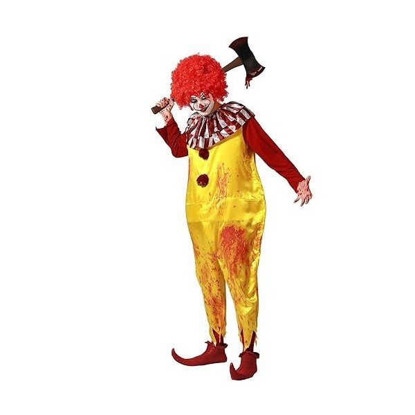 Atosa Déguisement Homme Clown Jaune Ronald