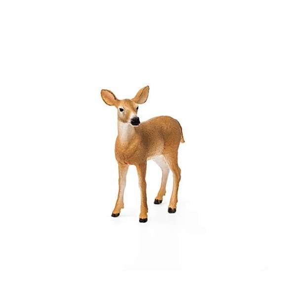 Schleich 14819 Biche de Virginie, dès 3 ans, Wild Life - figurine, 8,6 x 3,5 x 8,5 cm