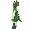 Xumplo Costume dHalloween pour enfant garçon fille dinosaure costume petit enfant animal cosplay vert avec capuche T Rex Pul