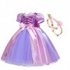 IBTOM CASTLE Filles Princesse Robe+Accessoires Raiponce Ensemble Conte De Fées Cosplay Halloween Carnaval Costumes Noël Anniv