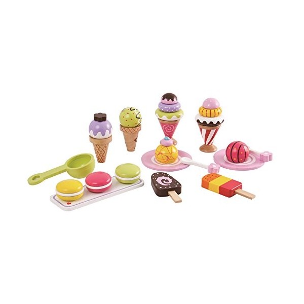 Lelin- Lot de 25 pièces de crème glacée, L40105, Multicolore, 18.5 x 12 x 14 Centimeters