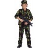 Ciao Militare Costume Bambino Taglia 5-7 Anni , Camouflage, Garçon