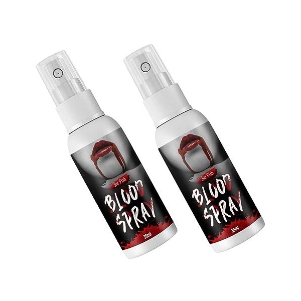 minkissy 10 Pièces Faux Spray De Sang Tenues De Cosplay Décor Rouge Costume De Cosplay Accessoire De Sang DHorreur Maquillag