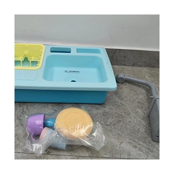CUTeFiorino Etc. Enfants Jouer/Fonction Simulation de leau de lave-vaisselle Xiancai Toys dans la cuisine etc. Rose, Taille