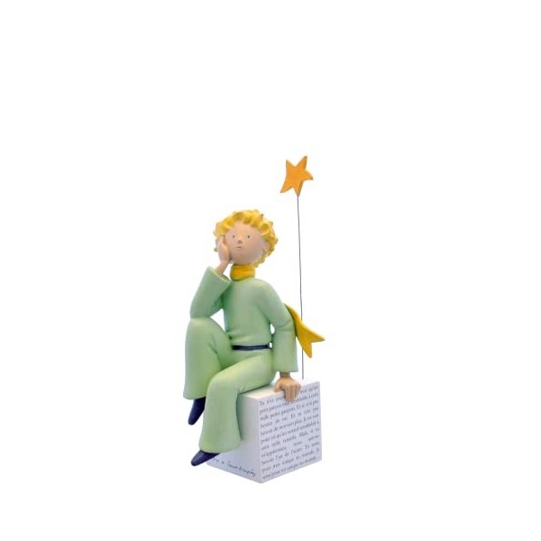 Plastoy Figurine de Collection Le Petit Prince rêveur, résine, Hauteur 24 cm