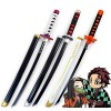 YAO TIAN Slayer Wood Sword 104Cm / 41In Anime Ninja Cos Bamboo Sword Kamado Tanjirou Weapon, For Kid Play, Slayer Blade Cospl