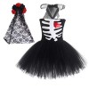 Costume dHalloween pour fille - Costume de princesse - Tutu - En tulle - Motif floral, Corpse Bride, 9-10 ans
