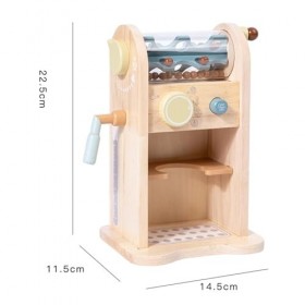 MagiDeal Machine à Expresso en Bois, Ensemble de Jeu, Accessoires de Cuisine, Jeu pour Apprendre, Encourage Le Jeu imaginatif