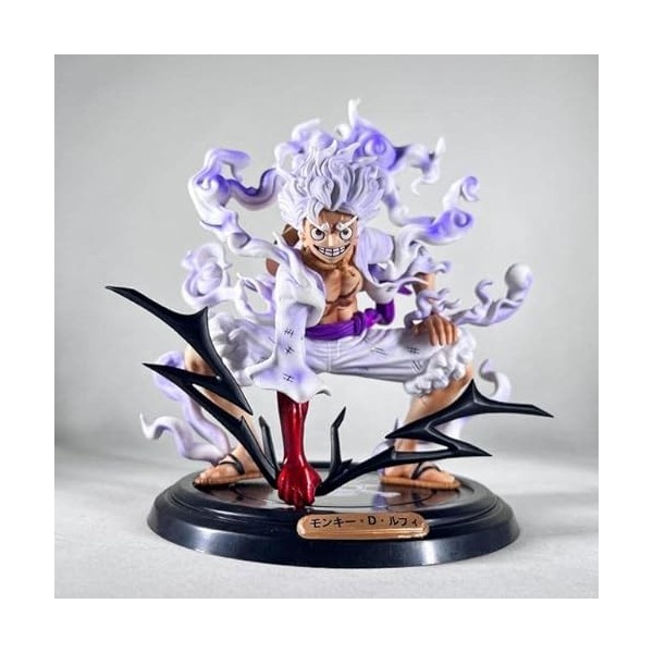 FGuérinInternational Figurine Luffy Gear 5 One Piece Anime Manga Statuette Collection Décoration PVC 20cm Orange 