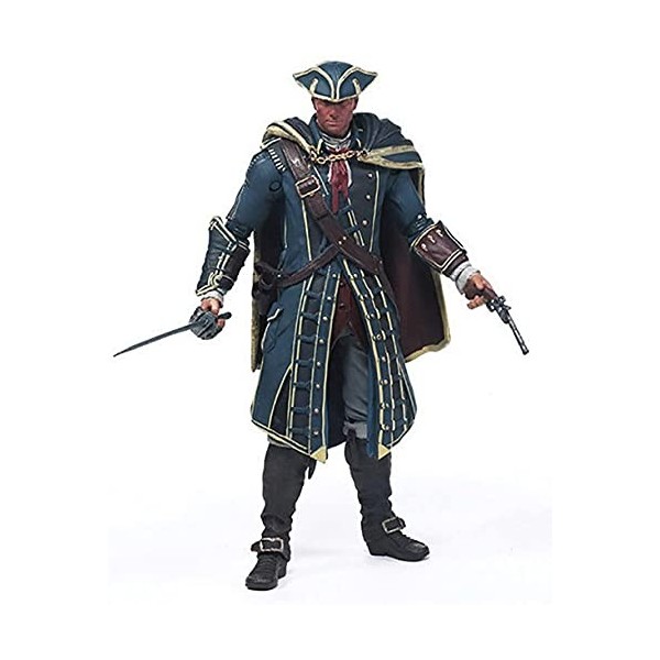 McFarlane 4 Le Drapeau Noir Edward Kenway Figurine articulée Connor de 6 Pouces,Figure 3