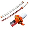 Asenmao 104 Cm Épée De Samouraï en Demon Slayer, Sabre DArmes Ninja pour Enfants Japonais Katana Lame en Bois pour Cosplay, 