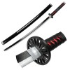 Asenmao 104 Cm Épée De Samouraï en Demon Slayer, Sabre DArmes Ninja pour Enfants Japonais Katana Lame en Bois pour Cosplay, 