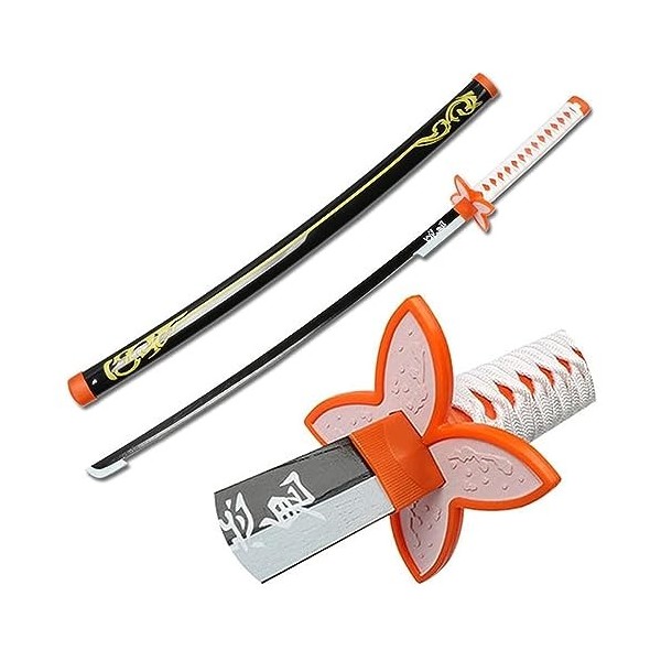 Asenmao 104 Cm Épée De Samouraï en Demon Slayer, Sabre DArmes Ninja pour Enfants Japonais Katana Lame en Bois pour Cosplay, 