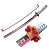 Asenmao 104 Cm Épée De Samouraï en Demon Slayer, Sabre DArmes Ninja pour Enfants Japonais Katana Lame en Bois pour Cosplay, 