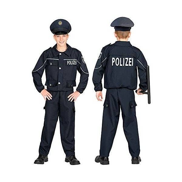 "POLIZIST" jacket, pants, hat - 158 cm / 11-13 Years 