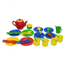 Amagogo Lots 34 Role Pretend Vaisselle Service à Thé Enfants Jouet Cuisine Salle de Jeu