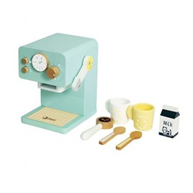 Classic World Cafetière | Ensemble de cafetière en bois pour enfants | Jouets de cuisine en bois pour garçons et filles de 18