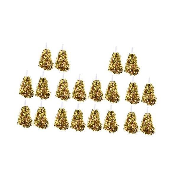 Toddmomy 30 Paires De Pièces Accessoires De Sport Combinaison Flash Accessoires pour Filles Boules De Pompon Rouges Cheer Pom