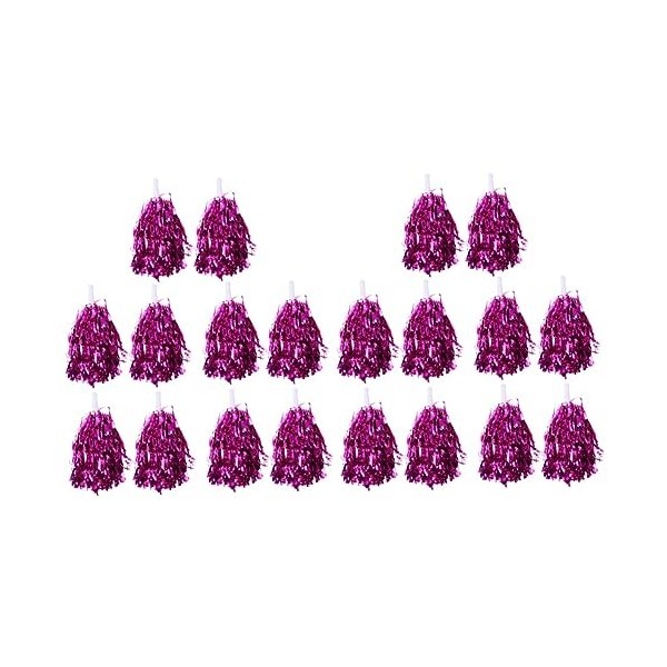 Toddmomy 30 Paires De Pièces Accessoires De Sport Combinaison Flash Accessoires pour Filles Boules De Pompon Rouges Cheer Pom