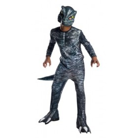 Rubies Déguisement de dinosaure officiel Jurassic World: Fallen Kingdom Velociraptor Blue Taille L 8-10 ans Hauteur 147 cm