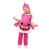  PKT 9913327 Costume de requin rose pour bébé fille 1-2 ans 