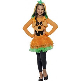 Smiffys Costume robe tutu citrouille, Orange, avec robe tutu & veste à capuche