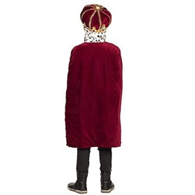 Boland 36104 Costume de majesté pour enfant avec chapeau et manteau royal 90 cm Ensemble duc, couronne et cape en peluche, ca