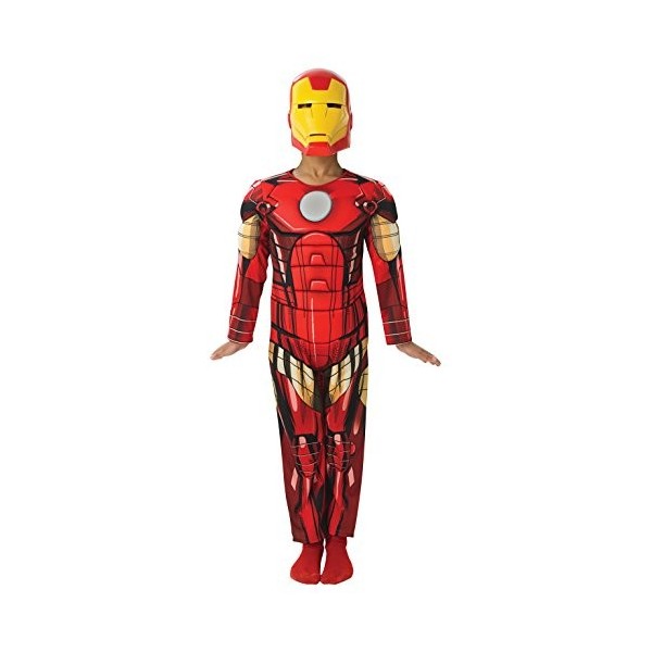 Rubies - Marvel- Déguisement Luxe Rembourré Iron Man Avengers Assemble - Taille L- I-887751L