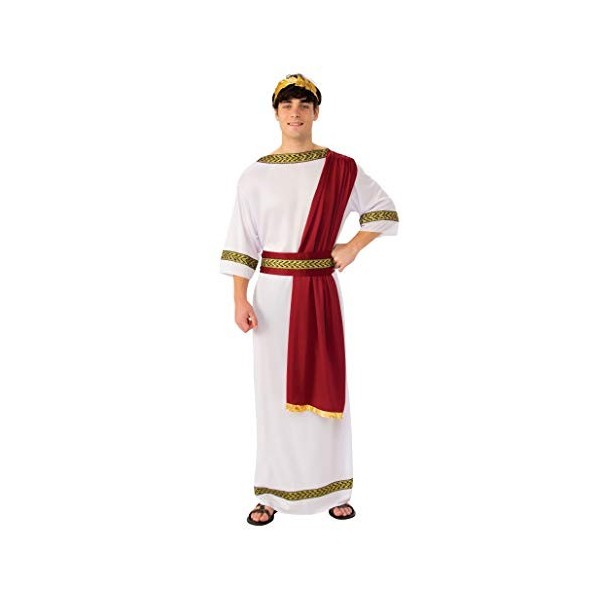 Bristol Novelty- Greek God XL Costumes, AC364X, Blanc/Rouge, Extra Large