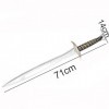 MDINKSL Anime Samurai Sword, épée Hobbit Thorn, épée des Accessoires Darme PU Size:71 * 14cm 