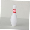 Toyvian 2 Pièces Décor De Comptoir Jouets en Bois Boule De Bowling en Plastique Quilles De Bowling Tirelire Jeu De Bowling Ti