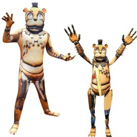 Tongyundacheng Costume FNAF pour enfants Bonnie Foxy Fazbear Cosplay Jumpsuit, Security Breach FNAF Personnage du jeu Costume